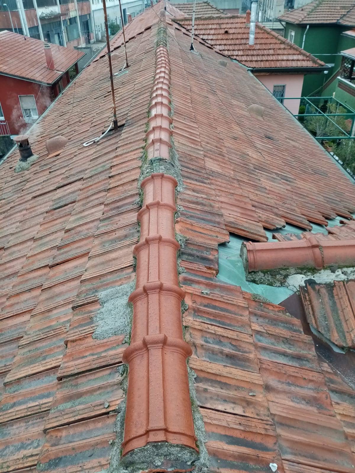 Ripristino copertura in coppi